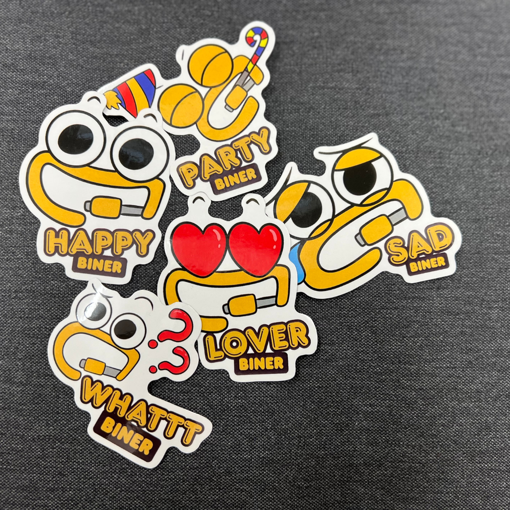Happy Biner Sticker - Happy Emoji