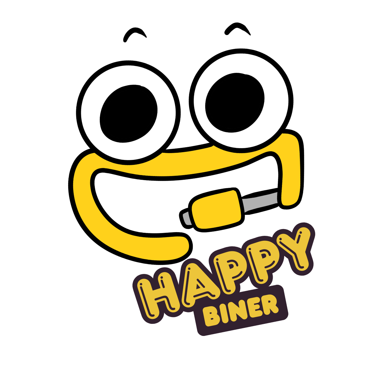 Happy Biner Sticker - Happy Emoji